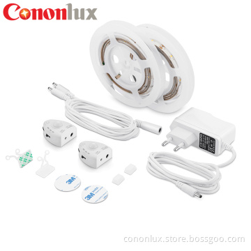 CE FCC RoHS SMD2835 12V Dimmable LED motion sensor bed light strip